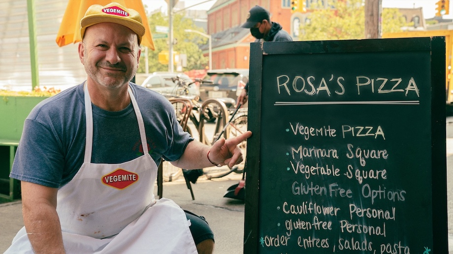 New York Master Pizza Chef teams up with Vegemite to show Aussies how to really eat the mitey stuff in new campaign via Thinkerbell