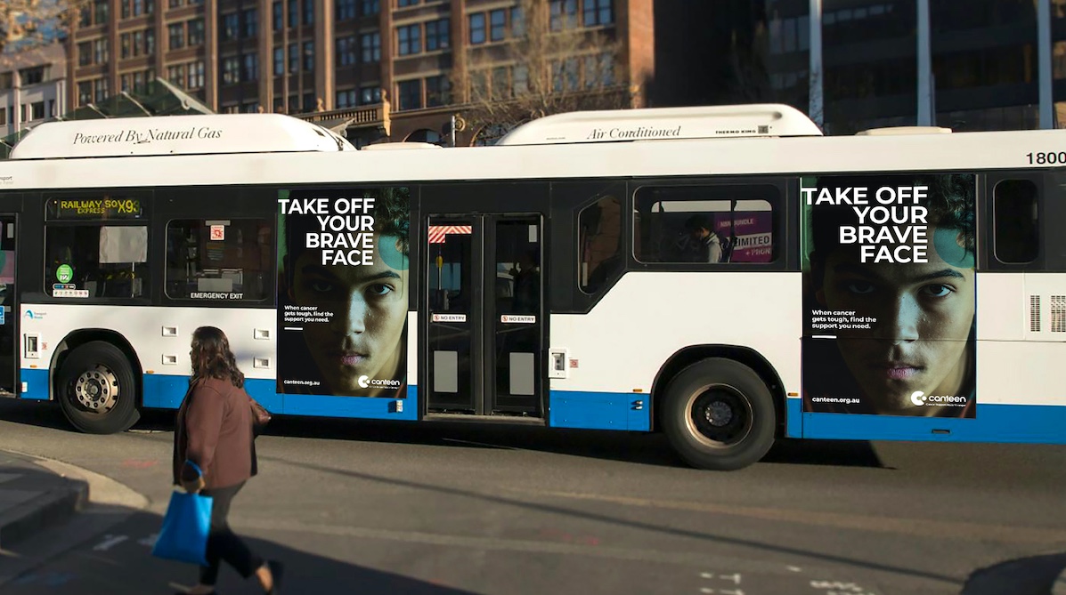 Canteen encourages people to take off their brave face in new campaign via Havas Village Australia