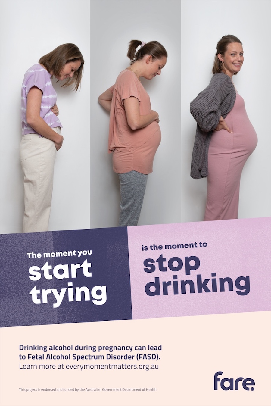 Every Moment Matters in Your Pregnancy in FARE’s new campaign via 303 MullenLowe, Perth