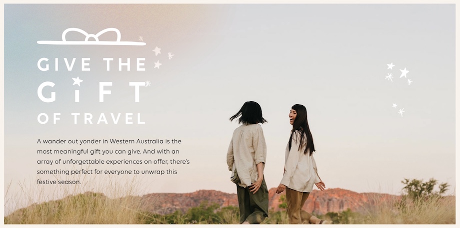 Tourism WA launches new ‘Give the Gift of Travel’ Christmas marketing campaign