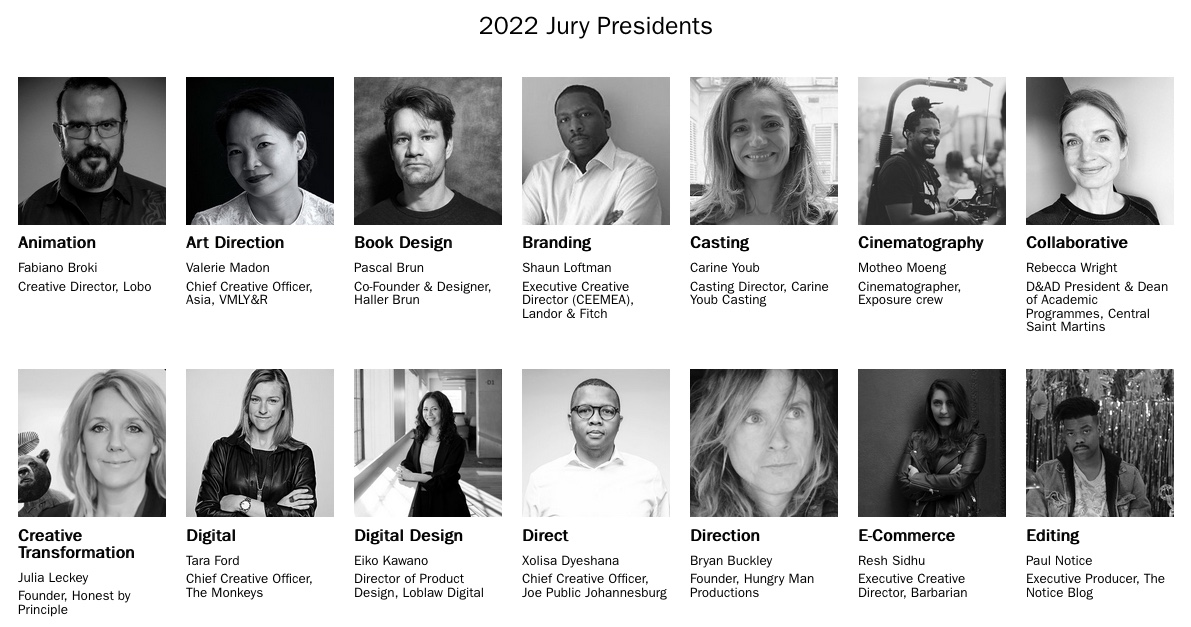 Tara Ford, Virginia Hyland and Abigail Sie named jury presidents for D&AD Awards 2022