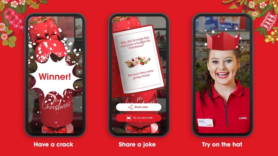 Coles helps Aussies share joy this Chrissy with Virtual Christmas Cracker launch via DDB