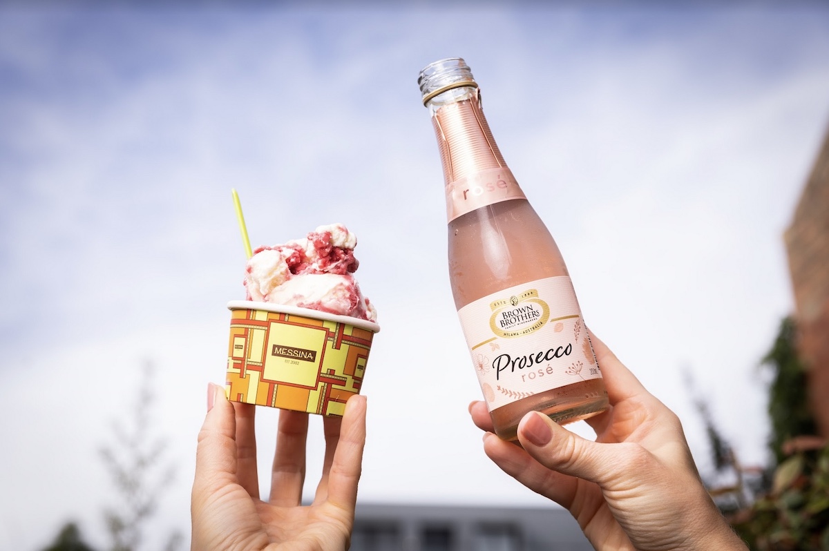 Brown Brothers X Gelato Messina launch Prosecco Rosé gelato via Communicado