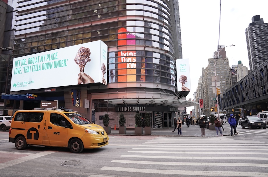 Australian Lamb sends letters to world leaders in global billboard campaign via The Monkeys