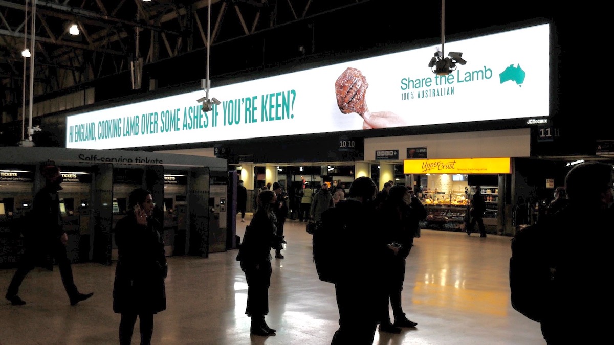 Australian Lamb sends letters to world leaders in global billboard campaign via The Monkeys