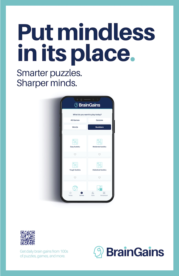 News Corp launches campaign for new product, BrainGains puzzle app via Archibald Williams