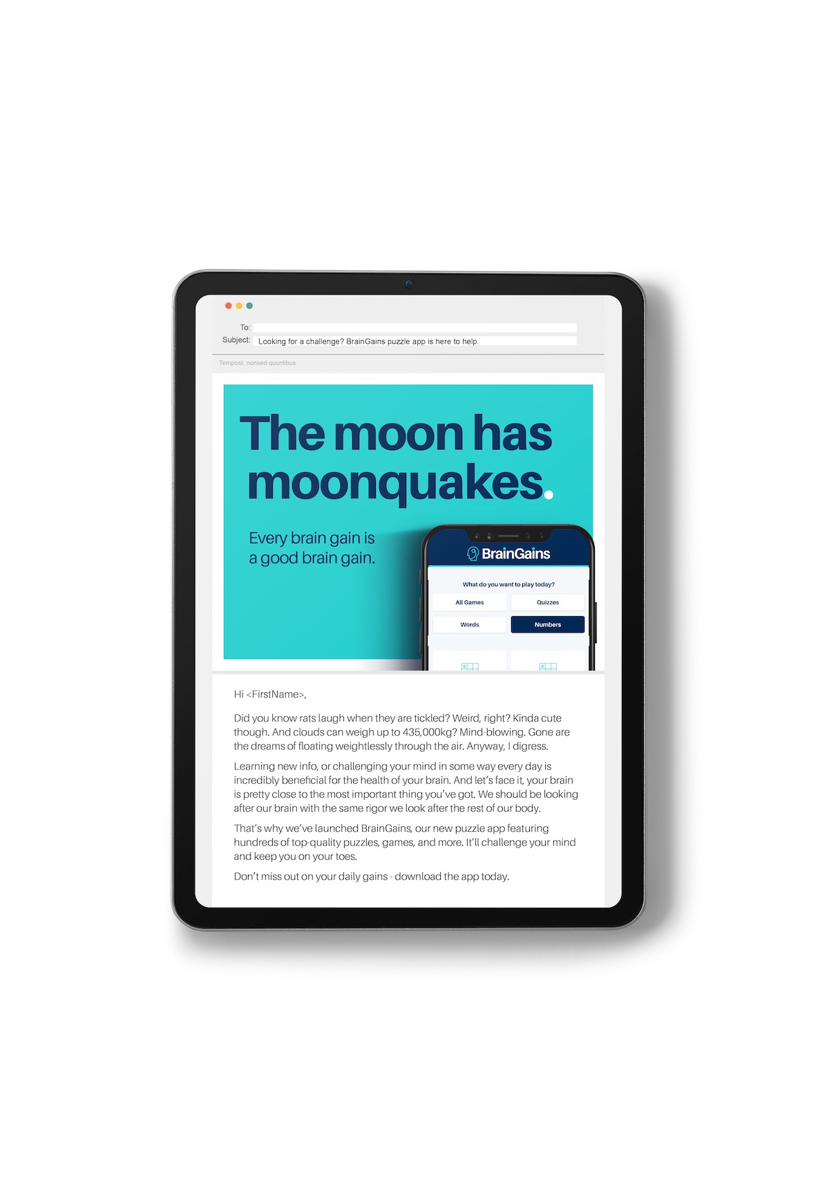 News Corp launches campaign for new product, BrainGains puzzle app via Archibald Williams