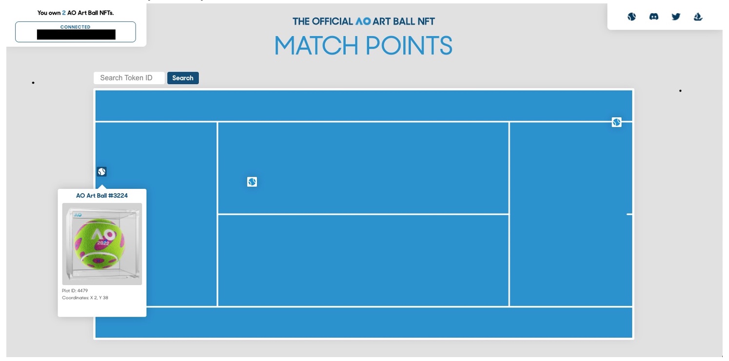 Australian Open launches Decentraland: Serves up world-first NFT ‘AO Art Ball’ collection linked to live match data via Run it Wild + Rarer Things
