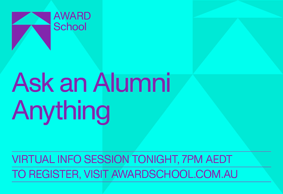 AWARD School 2022: ‘Ask An Alumni Anything’ info session – online tonight (Thursday) 7:00pm AEDT