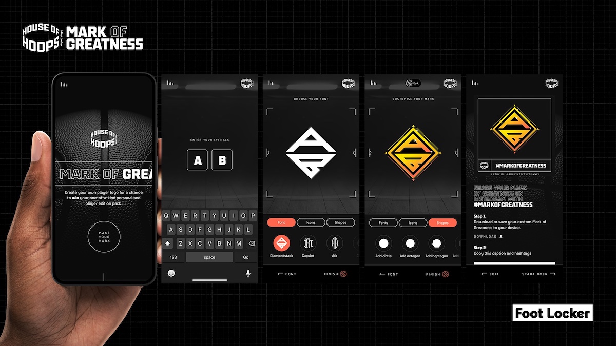 Foot Locker’s House of Hoops creates interactive player logo tool for next gen basketball fans via dentsu’s BWM Isobar and Merkle