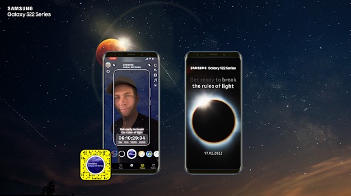 Snapchat marks Galaxy S22 Series launch with ‘AR’Clipse’ AR lens in new work via CHEP Network