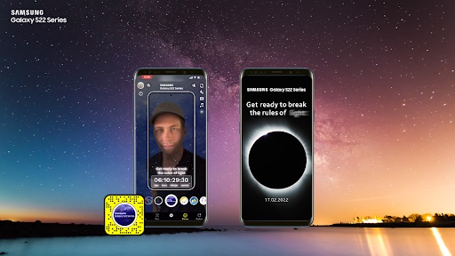 Snapchat marks Galaxy S22 Series launch with ‘AR’Clipse’ AR lens in new work via CHEP Network