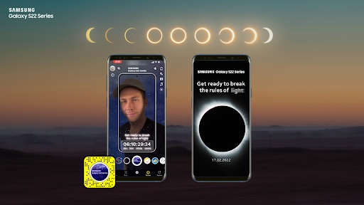 Snapchat marks Galaxy S22 Series launch with ‘AR’Clipse’ AR lens in new work via CHEP Network