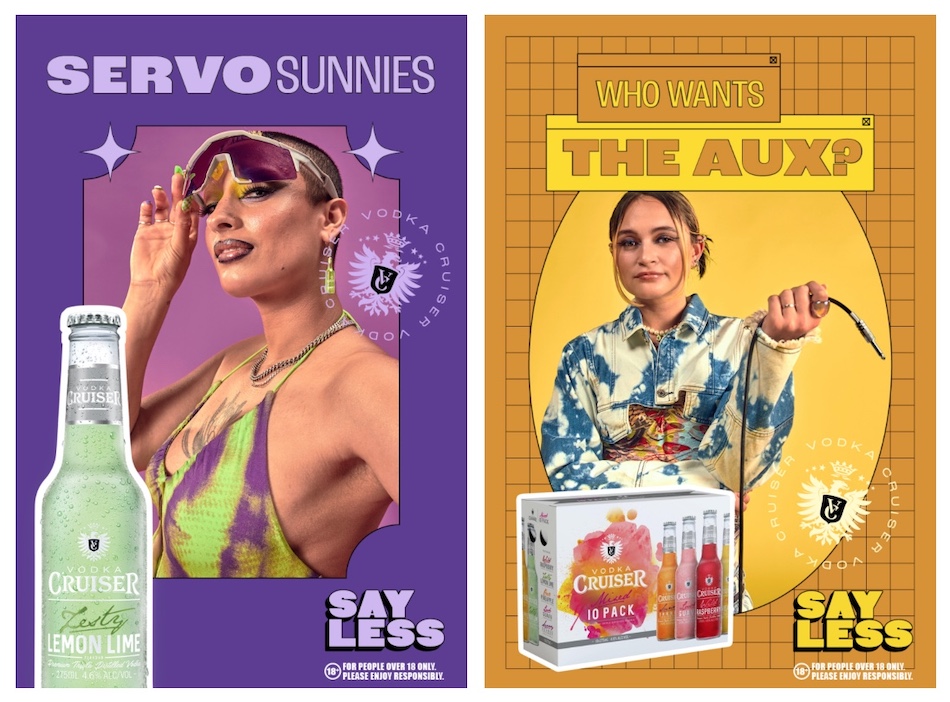 Nostalgia meets Y2K culture in Vodka Cruiser’s latest ‘Say Less’ campaign via TBWA\Melbourne