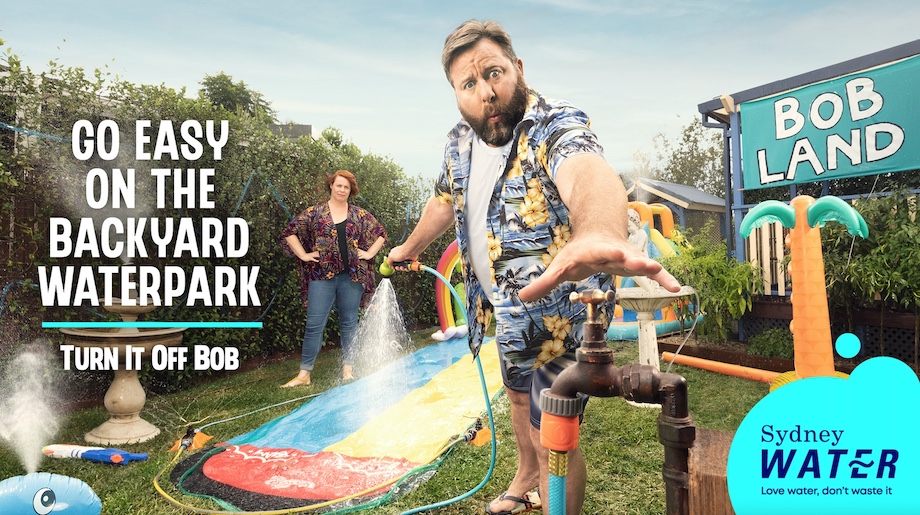Bob’s back for Sydney Water’s summer water saving campaign via Clemenger BBDO Sydney