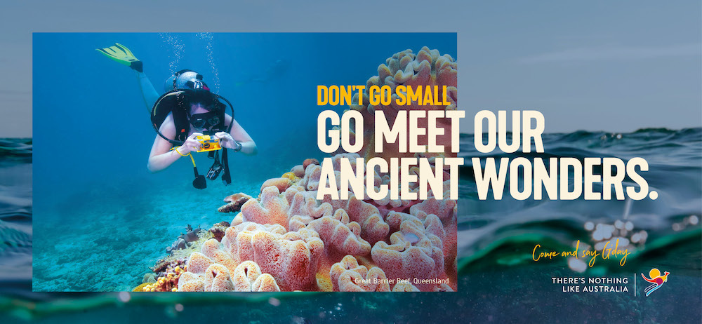 Tourism Australia says ‘Don’t Go Small. Go Australia’ in global campaign via CHEP Network