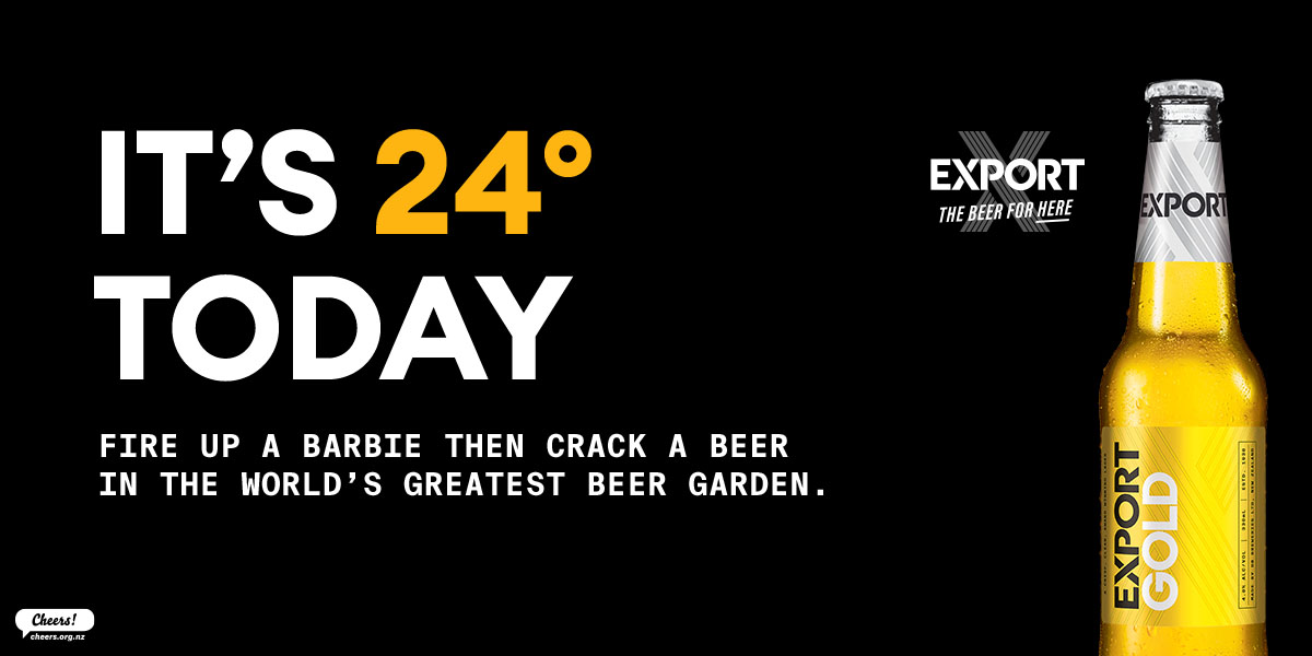 Export presents the Greatest Beer Garden in the World in new campaign via Saatchi & Saatchi NZ