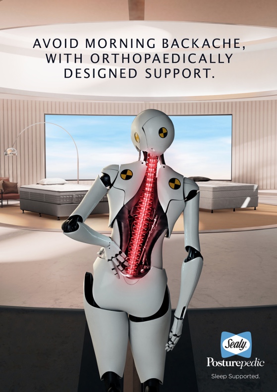 Sealy Posturepedic highlights hazards of poor support in new campaign via Cummins&Partners