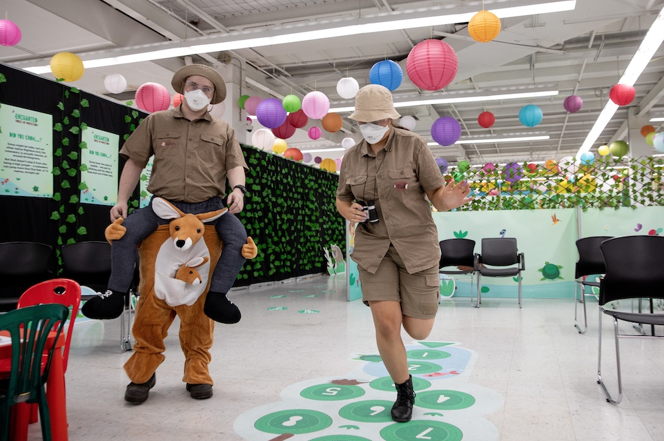 Think HQ creates an enchanting world for kids at Victoria’s Covid-19 vaccination hubs