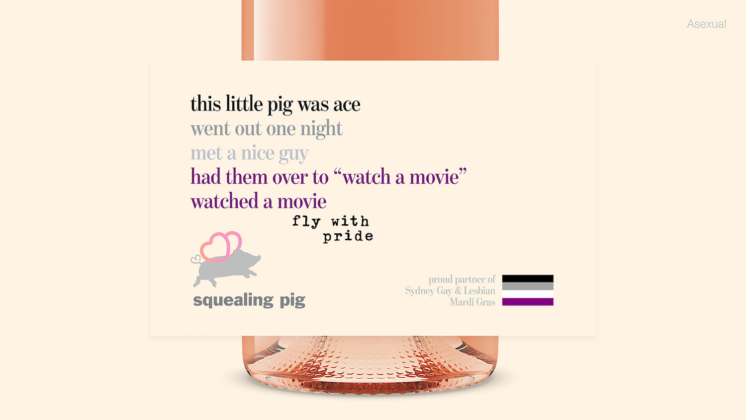 Squealing Pig dresses up for Mardi Gras with LGBTQIA+ labels via Wunderman Thompson