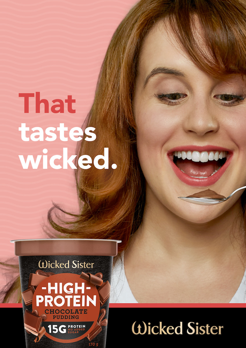 Wicked Sister’s new high protein snack ‘Tastes Wicked’ in new campaign via Communicado