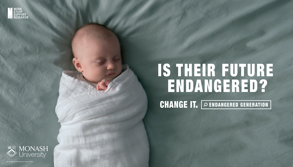 Monash University asks the question: Is the next generation endangered? in new work via VMLY&R