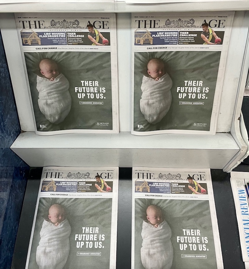 Monash University asks the question: Is the next generation endangered? in new work via VMLY&R