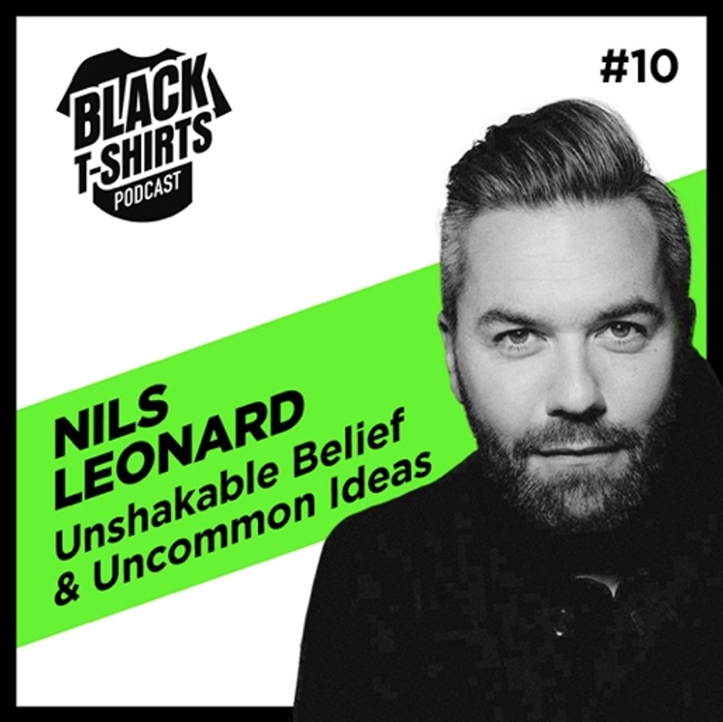 Uncommon Creative Studio London’s Nils Leonard featured on latest Black T-Shirts Podcast episode