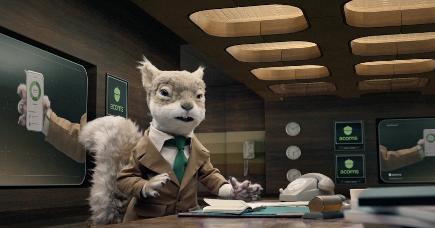 Collider’s Spencer Susser uses puppetry brought to life by Christoher Walken for new Acorns TVC
