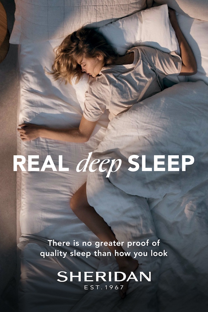 Sheridan shows exactly what deep sleep looks like in latest campaign via Fabric\TBWA
