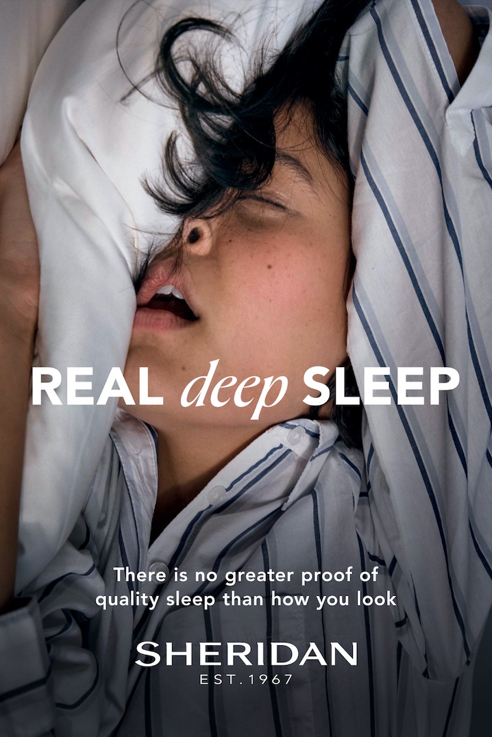 Sheridan shows exactly what deep sleep looks like in latest campaign via Fabric\TBWA