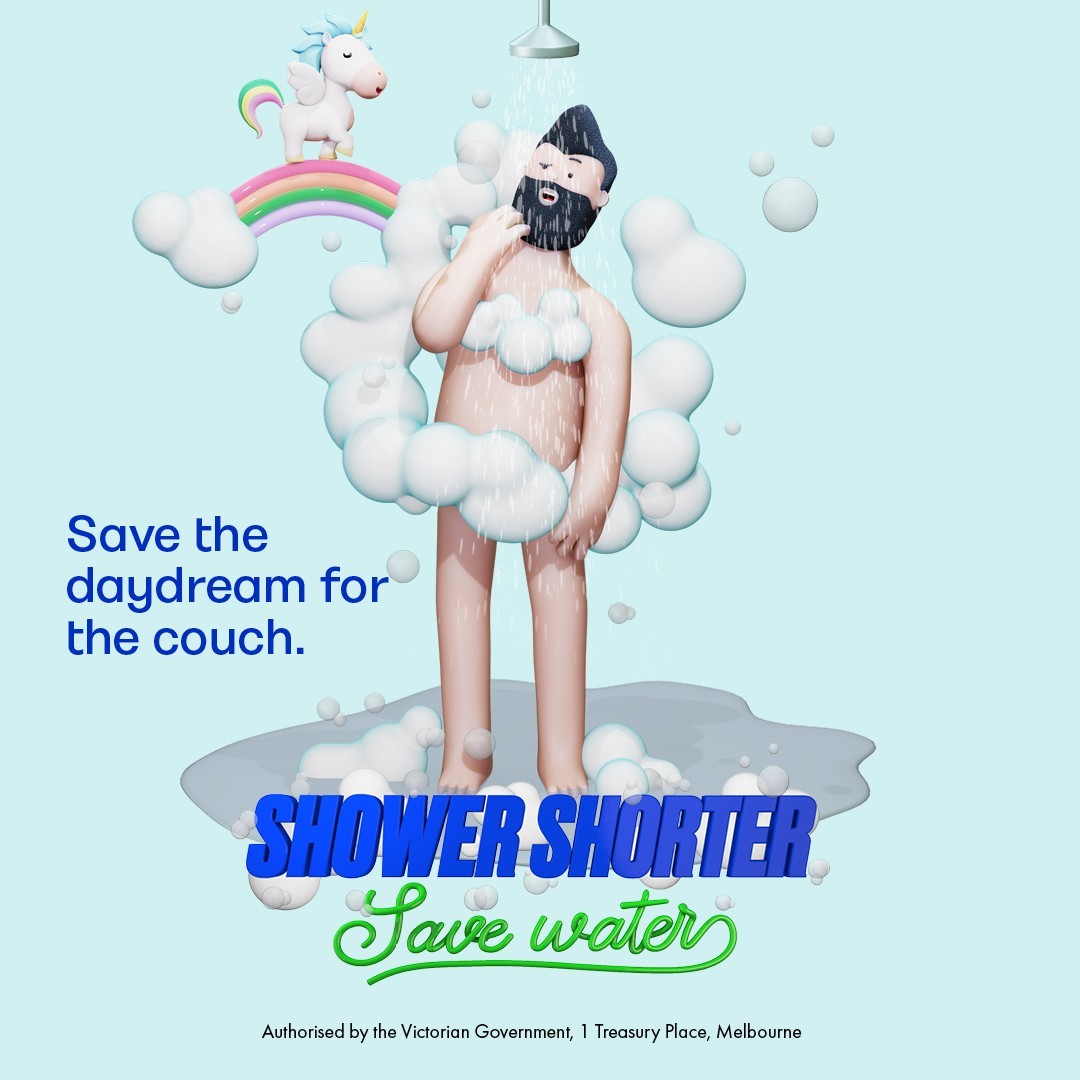 Yarra Valley Water inspires a shift to shorter showers in latest campaign via Think HQ
