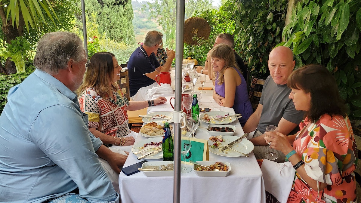 The Legendary Colombe d’Or Lunch – the heavy ad hitters hit the rosé in St Paul de Vence