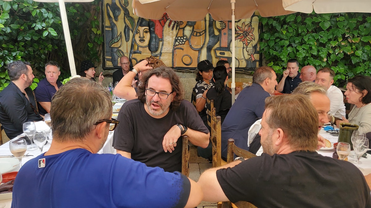 The Legendary Colombe d’Or Lunch – the heavy ad hitters hit the rosé in St Paul de Vence