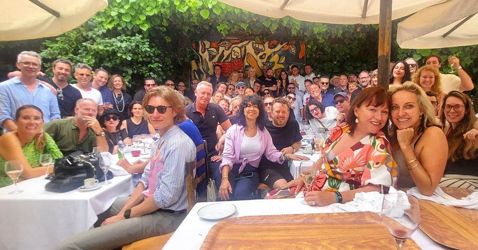 The Legendary Colombe d’Or Lunch – the heavy ad hitters hit the rosé in St Paul de Vence