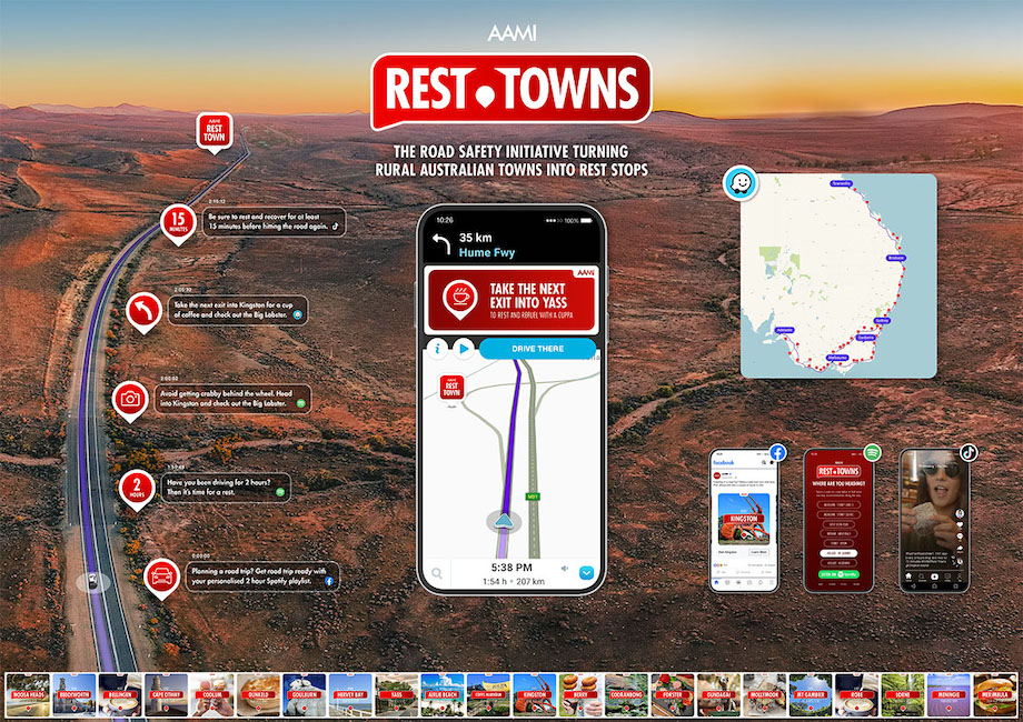 Ogilvy Australia scores Bronze Lion for AAMI ‘Rest Towns’ in the Creative Data Lions