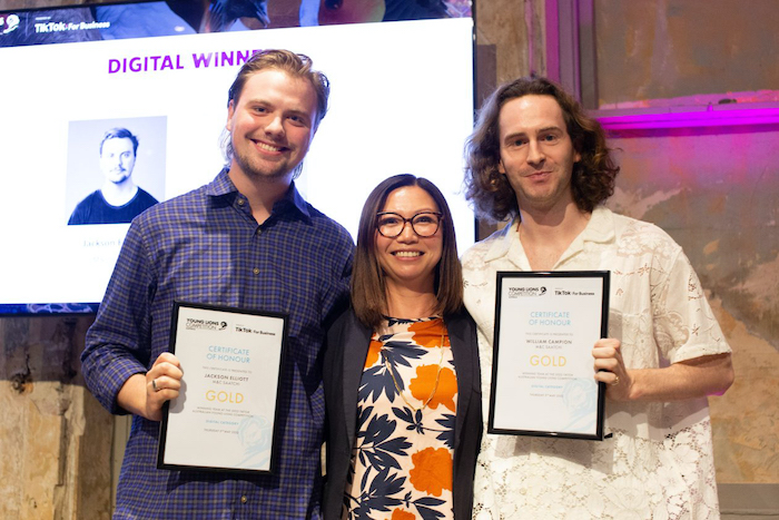Gold Lion for M&C Saatchi team Jackson Elliott and Will Campion at Cannes Young Lions 2022
