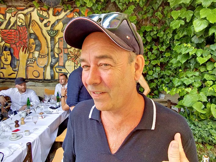 The Legendary Colombe d’Or Lunch – the heavy ad hitters hit the rosé in St Paul de Vence