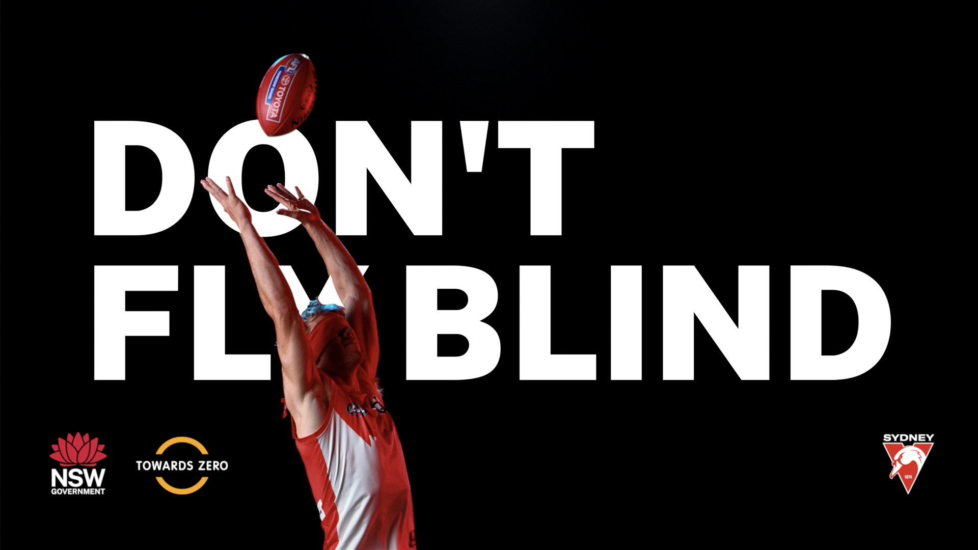 Sydney Swans fly blind for NSW Government in new ‘Get Your Hand Off It’ campaign via Gemba