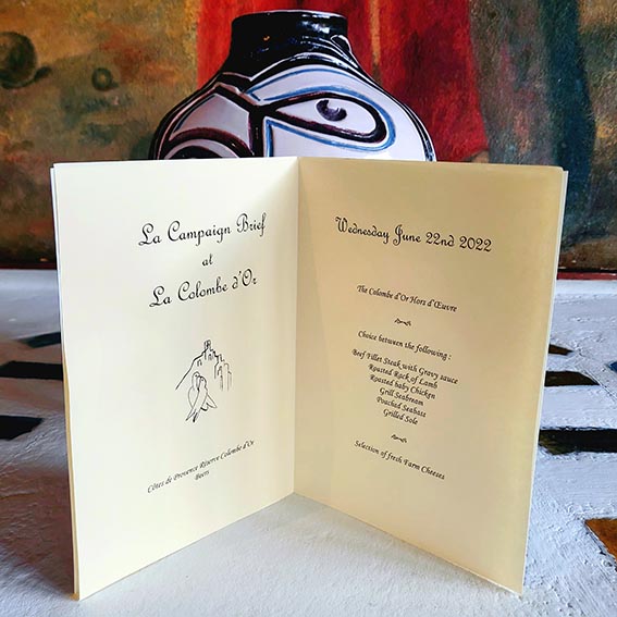 The Legendary Colombe d’Or Lunch – the heavy ad hitters hit the rosé in St Paul de Vence