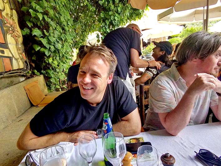 The Legendary Colombe d’Or Lunch – the heavy ad hitters hit the rosé in St Paul de Vence