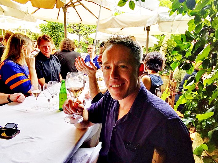 The Legendary Colombe d’Or Lunch – the heavy ad hitters hit the rosé in St Paul de Vence
