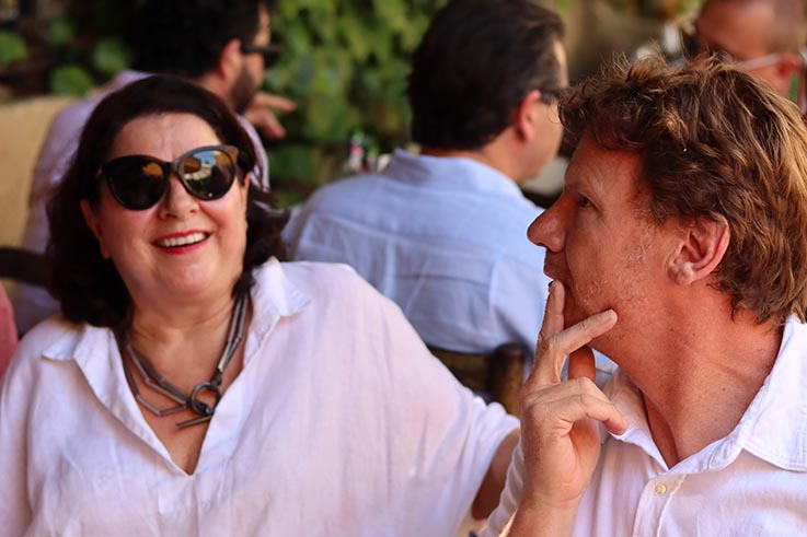 The Legendary Colombe d’Or Lunch – the heavy ad hitters hit the rosé in St Paul de Vence