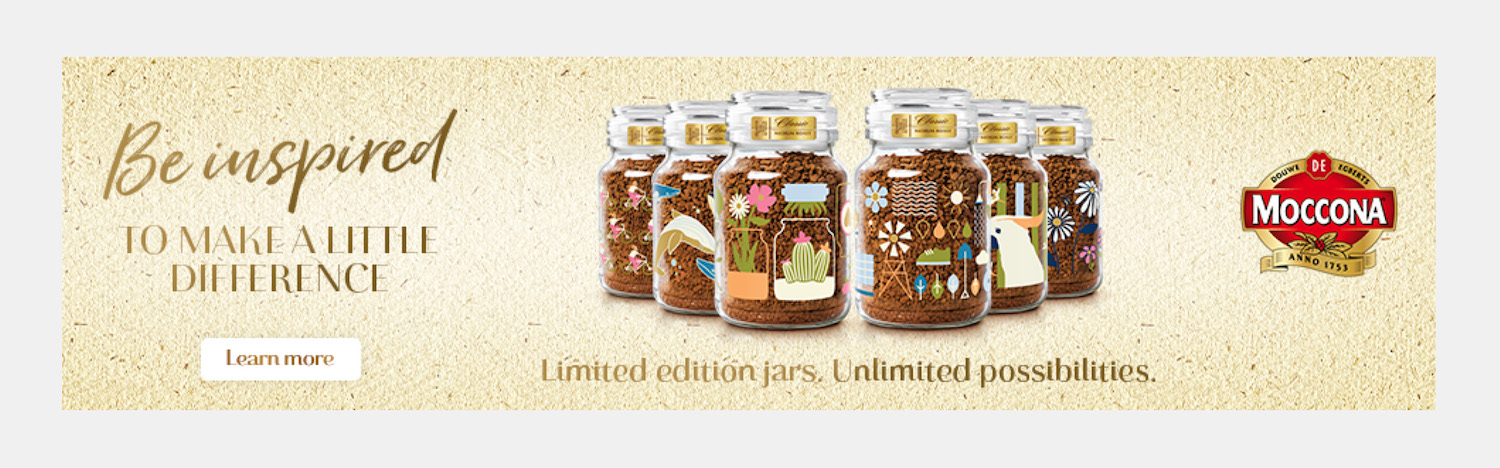 Moccona launches limited edition designer jar collection to support sustainability via Edge