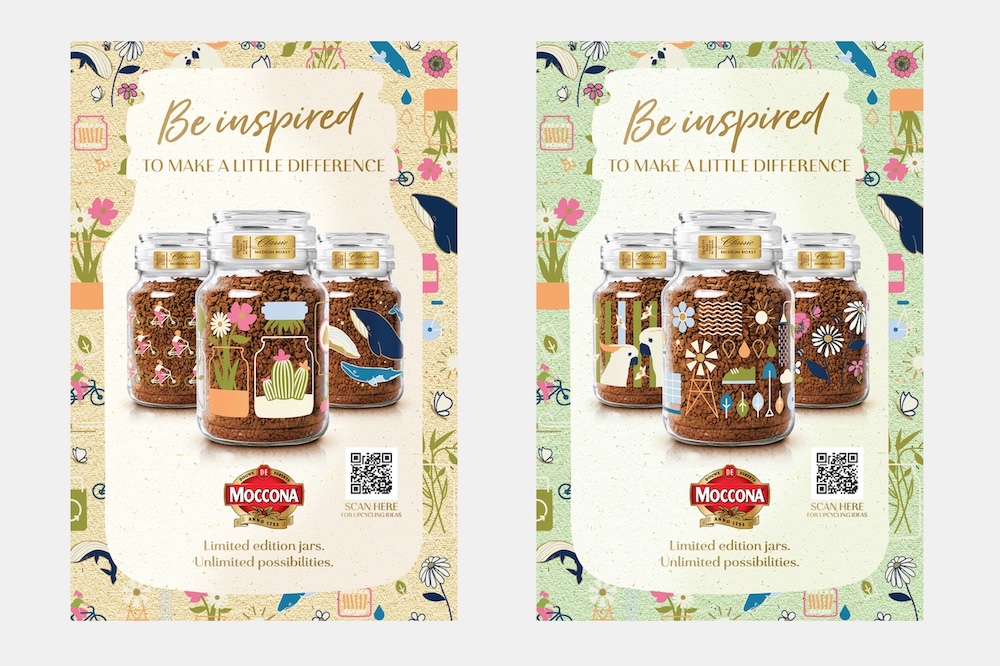 Moccona launches limited edition designer jar collection to support sustainability via Edge