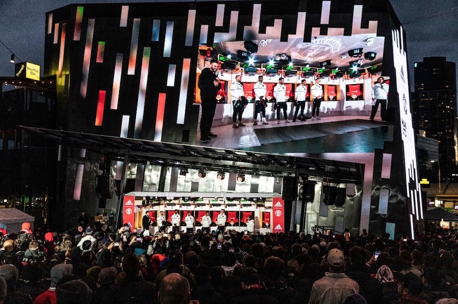 Manchester United’s tour of Down Under gets turned upside-down courtesy of adidas + Gemba