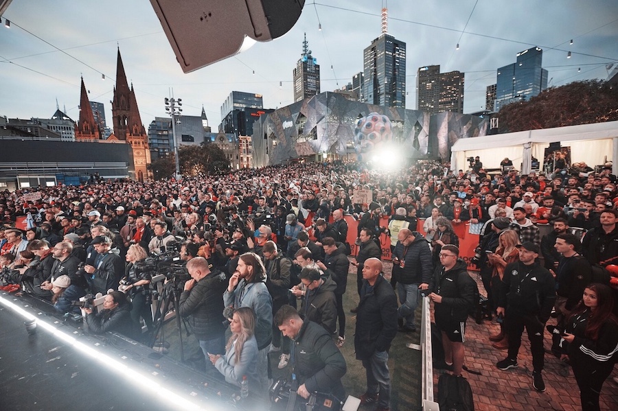 Manchester United’s tour of Down Under gets turned upside-down courtesy of adidas + Gemba