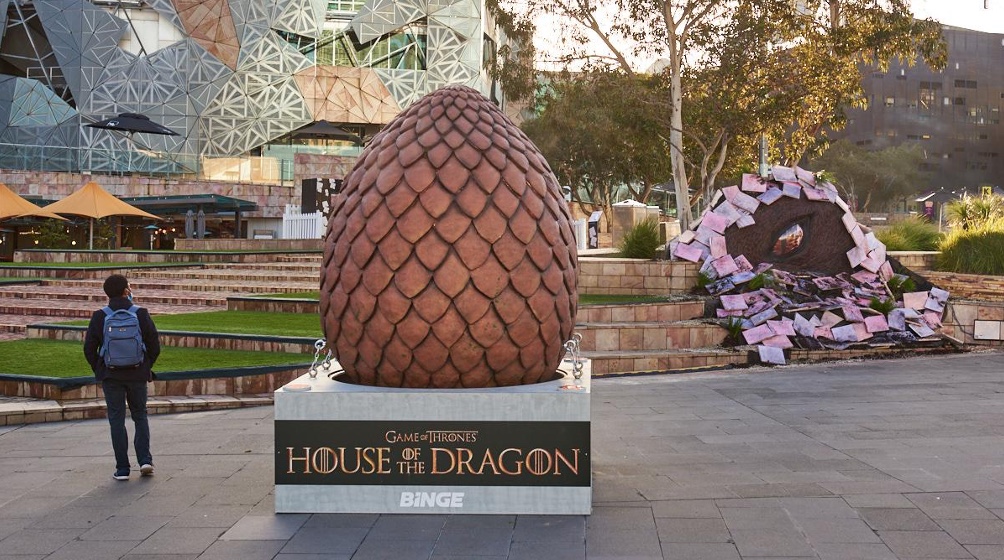 BINGE celebrates House of the Dragon launch with major integrated campaign via Thinkerbell, Mindshare, We Are Social, Wonder and Habitat