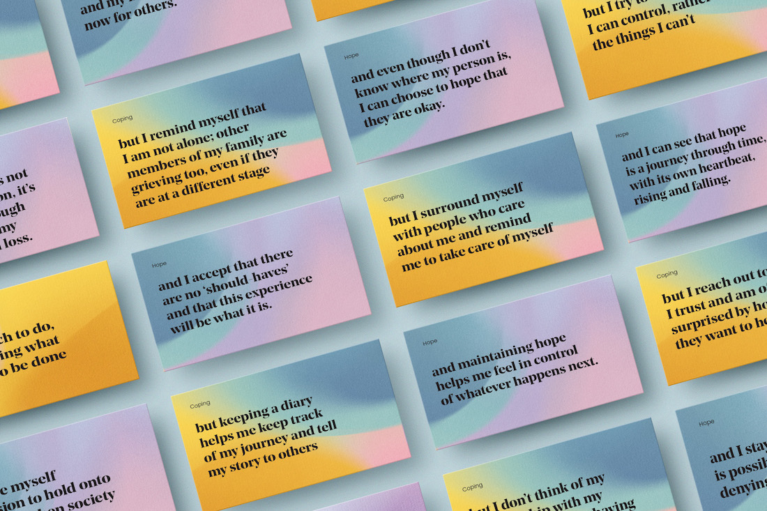 MPAN launches therapeutic language tool to help loved ones of missing persons via whiteGREY