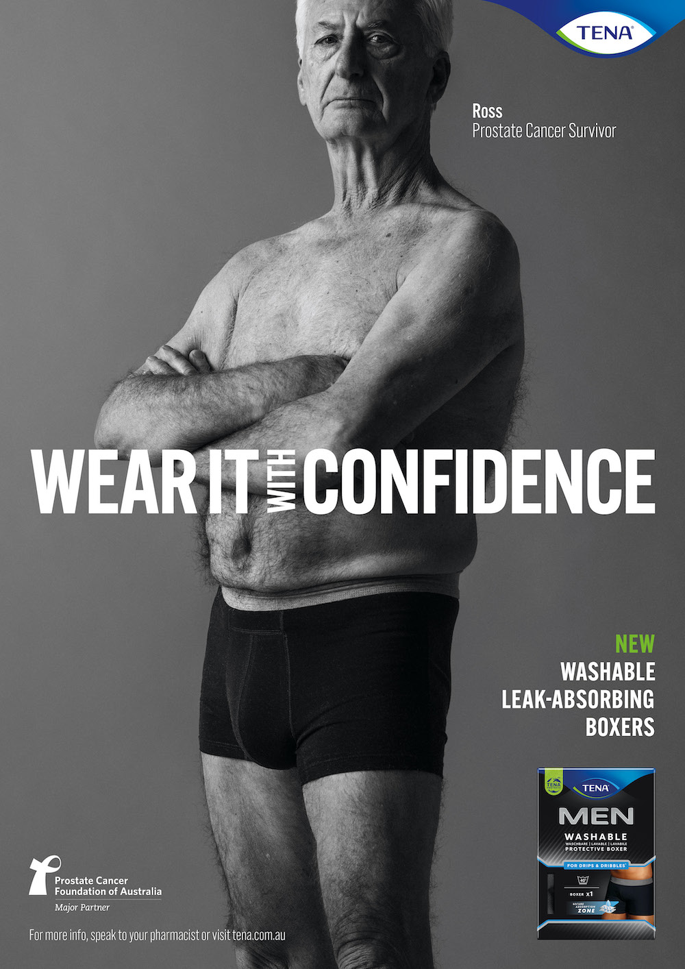 TENA Men launches new Washable Underwear campaign ‘Wear it with Confidence’ via Dig